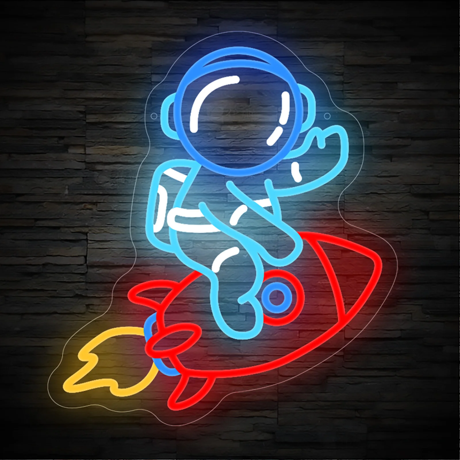 Astronaut Rocket Neon Sign LED Neon Light Sign USB Powered Dimmable for Bedroom Bar Game Room Club Bar Wall Decor Gift To Kids
Astronaut Rocket Neon Sign LED Neon Light Sign USB Powered Dimmable for Bedroom Bar Game Room Club Bar Wall Decor Gift To Kids