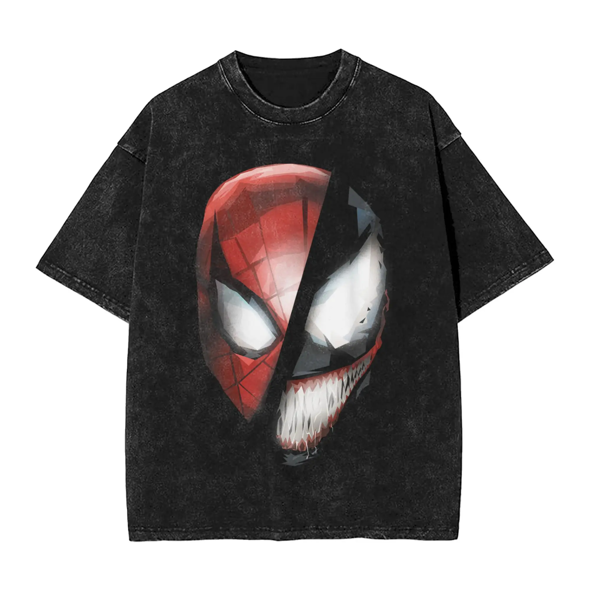 Comics Classic Venom SpiderMan Rivals Face Mask Washed T-Shirt Couple Awesome Cotton T Shirts Summer O Neck Oversize Tops
Comics Classic Venom SpiderMan Rivals Face Mask Washed T-Shirt Couple Awesome Cotton T Shirts Summer O Neck Oversize Tops