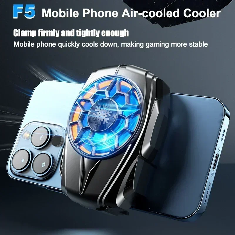 F5 Portable Mini Mobile Phone Back-clip Cool Heat Sink with RGB Colorful Light for IPhone Android Universal Air-cooled Radiator
F5 Portable Mini Mobile Phone Back-clip Cool Heat Sink with RGB Colorful Light for IPhone Android Universal Air-cooled Radiator