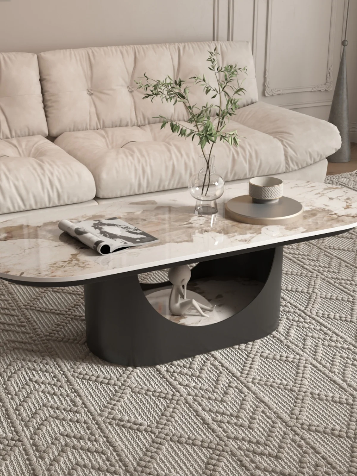 Light luxury minimalist sofa coffee table living room home, coffee table table simple and modern
Light luxury minimalist sofa coffee table living room home, coffee table table simple and modern