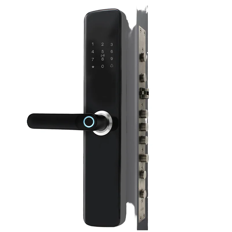 WiFi Connected Smart Electronic Lock for Aluminum Wood Steel Doors Fingerprint Password Keyless Entry Home Use App Card Code
WiFi Connected Smart Electronic Lock for Aluminum Wood Steel Doors Fingerprint Password Keyless Entry Home Use App Card Code