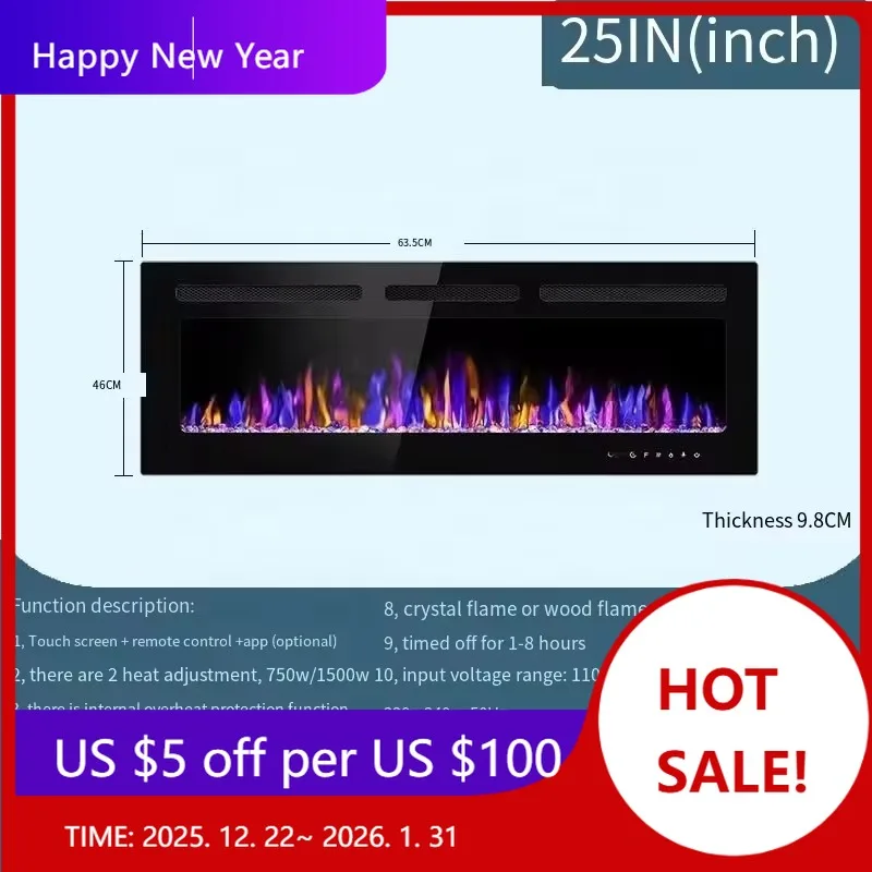 2024 American Electric Fireplace New Embedded Decorative Electronic Simulation Flame Home Heater for Outdoor and Household Use
2024 American Electric Fireplace New Embedded Decorative Electronic Simulation Flame Home Heater for Outdoor and Household Use