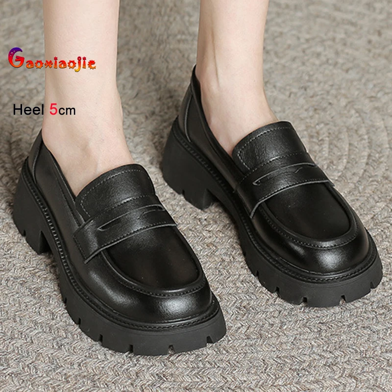 Spring Fall Black Apricot Women's Shoes Chunky Heels 5cm Punk Platform Round Toe Shallow Mouth Ladies Pumps Slip-on Daily Shoes
Spring Fall Black Apricot Women's Shoes Chunky Heels 5cm Punk Platform Round Toe Shallow Mouth Ladies Pumps Slip-on Daily Shoes