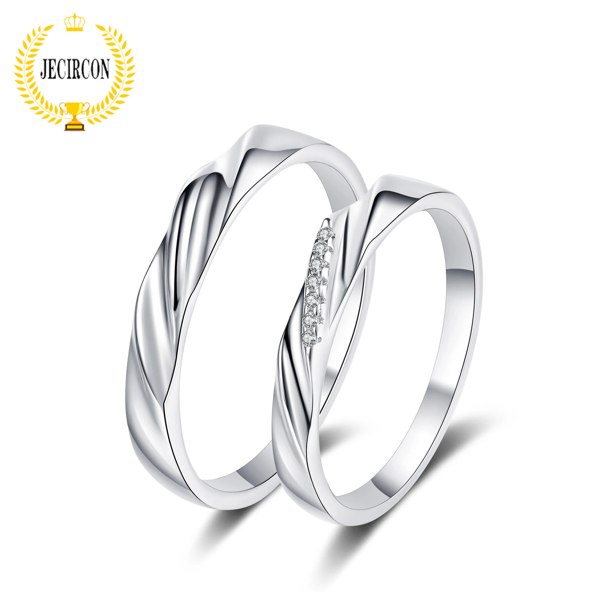 JECIRCON 925 Sterling Silver Couple Moissanite Ring Simple All-match Plated pt950 Gold Ring Valentine's Day Gift Fine Jewelry
JECIRCON 925 Sterling Silver Couple Moissanite Ring Simple All-match Plated pt950 Gold Ring Valentine's Day Gift Fine Jewelry