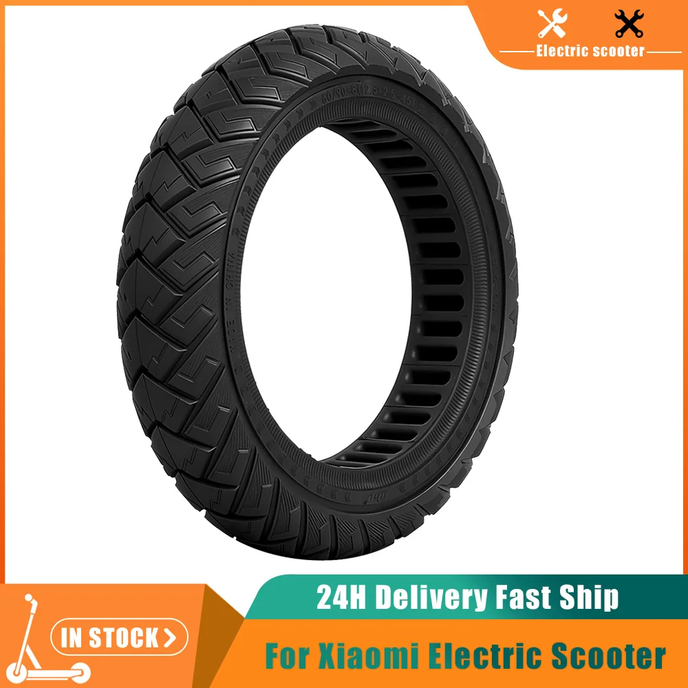 Off Road Solid Tire 60/90-8 for Xiaomi 5 Plus Electric Scooter 12 Inch Explosion-Proof Thickened Tires Replacement Parts
Off Road Solid Tire 60/90-8 for Xiaomi 5 Plus Electric Scooter 12 Inch Explosion-Proof Thickened Tires Replacement Parts