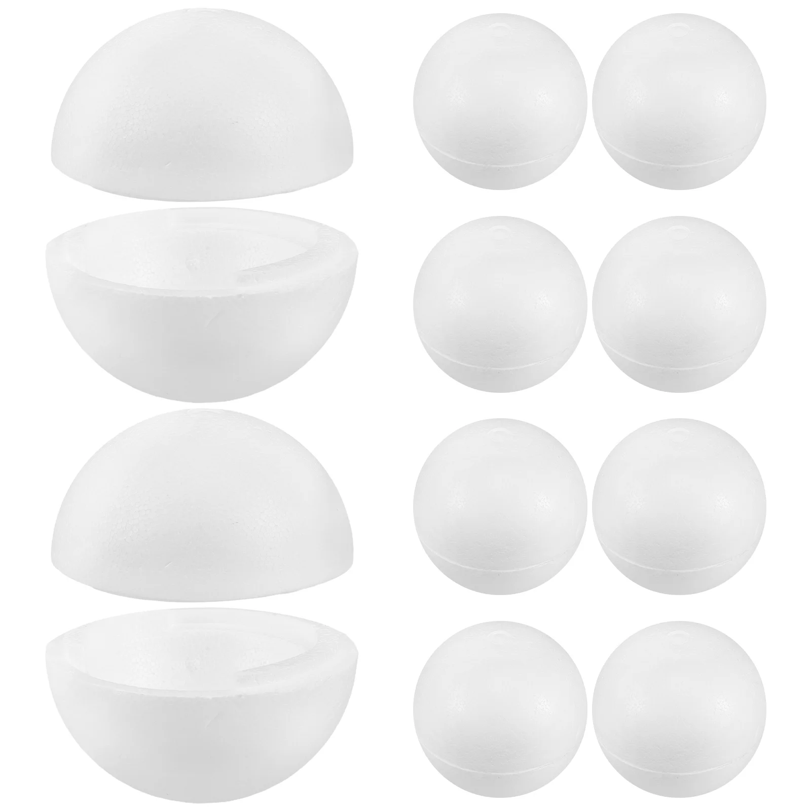 6pcs White Foam Hollow Balls 10cm Craft Ornaments Blank Semicircle spheres Lightweight Smooth Ideal for Weddings Christmas
6pcs White Foam Hollow Balls 10cm Craft Ornaments Blank Semicircle spheres Lightweight Smooth Ideal for Weddings Christmas