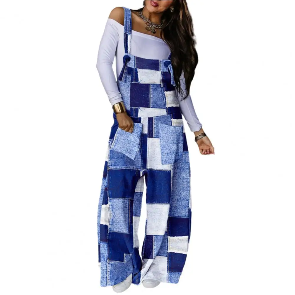 Women Jumpsuit Wide Leg Loose Sleeveless Camouflage Print Color Matching Lace-up Strap Pockets Elegant Woman Jumpsuits Pants
Women Jumpsuit Wide Leg Loose Sleeveless Camouflage Print Color Matching Lace-up Strap Pockets Elegant Woman Jumpsuits Pants