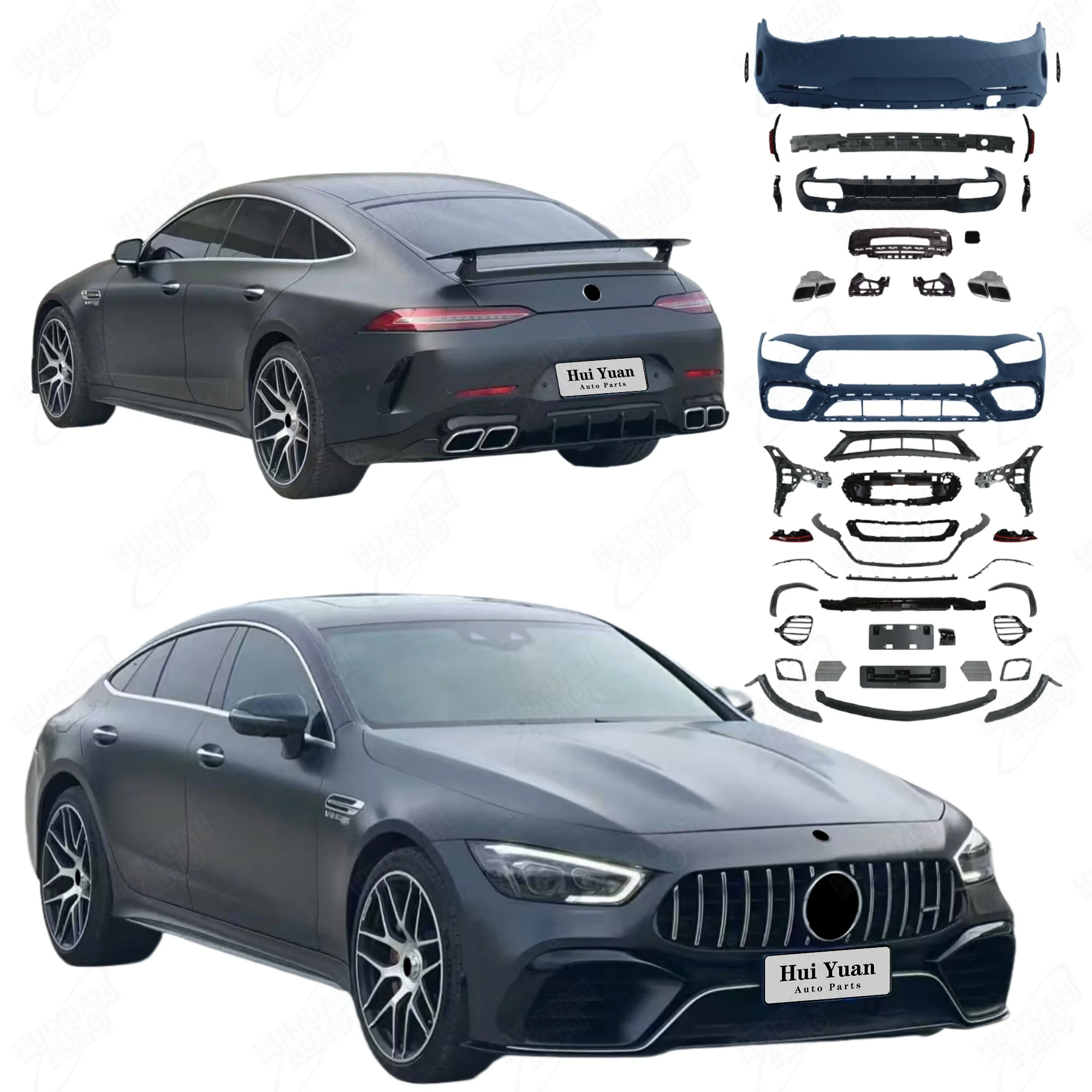 Suitable for GT W290 4 Door 2020-2023 to GT63S Auto Body Systems Include Front and Rear Bumper Rear Diffuser Pipes
Suitable for GT W290 4 Door 2020-2023 to GT63S Auto Body Systems Include Front and Rear Bumper Rear Diffuser Pipes
