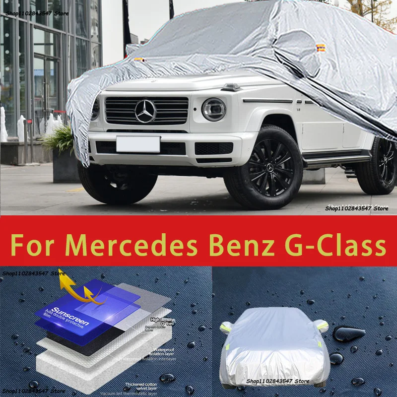 Уличная защита для Mercedes Benz G-Class, полноразмерные автомобильные Чехлы, снежный чехол, Солнцезащитный водонепроницаемый пыленепроницаемый внешний автомобильный аксессуар
Уличная защита для Mercedes Benz G-Class, полноразмерные автомобильные Чехлы, снежный чехол, Солнцезащитный водонепроницаемый пыленепроницаемый внешний автомобильный аксессуар