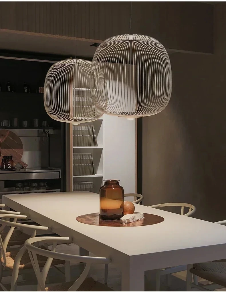 Modern iron birdcage restaurant pendant light designer, luxurious bar creative living room pendant light
Modern iron birdcage restaurant pendant light designer, luxurious bar creative living room pendant light