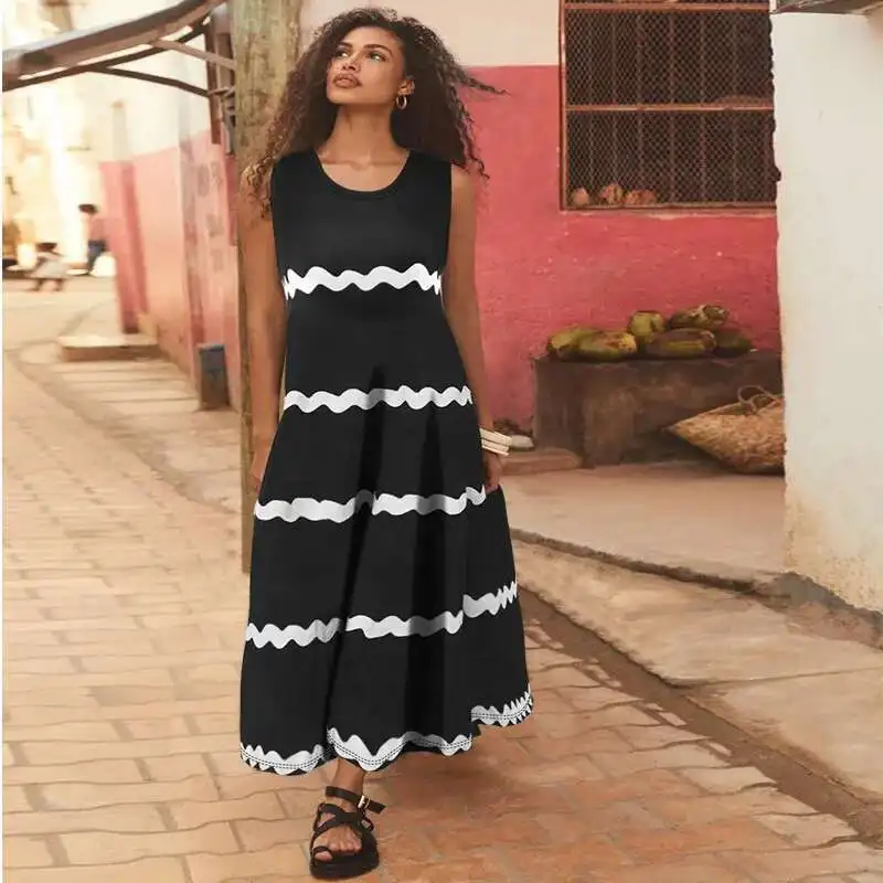 218370 Plus Size Women's Dress New Long Skirt Sleeveless Suspender Striped Print Designer 2025 Party Summer Elegantes Casual Y2k
218370 Plus Size Women's Dress New Long Skirt Sleeveless Suspender Striped Print Designer 2025 Party Summer Elegantes Casual Y2k