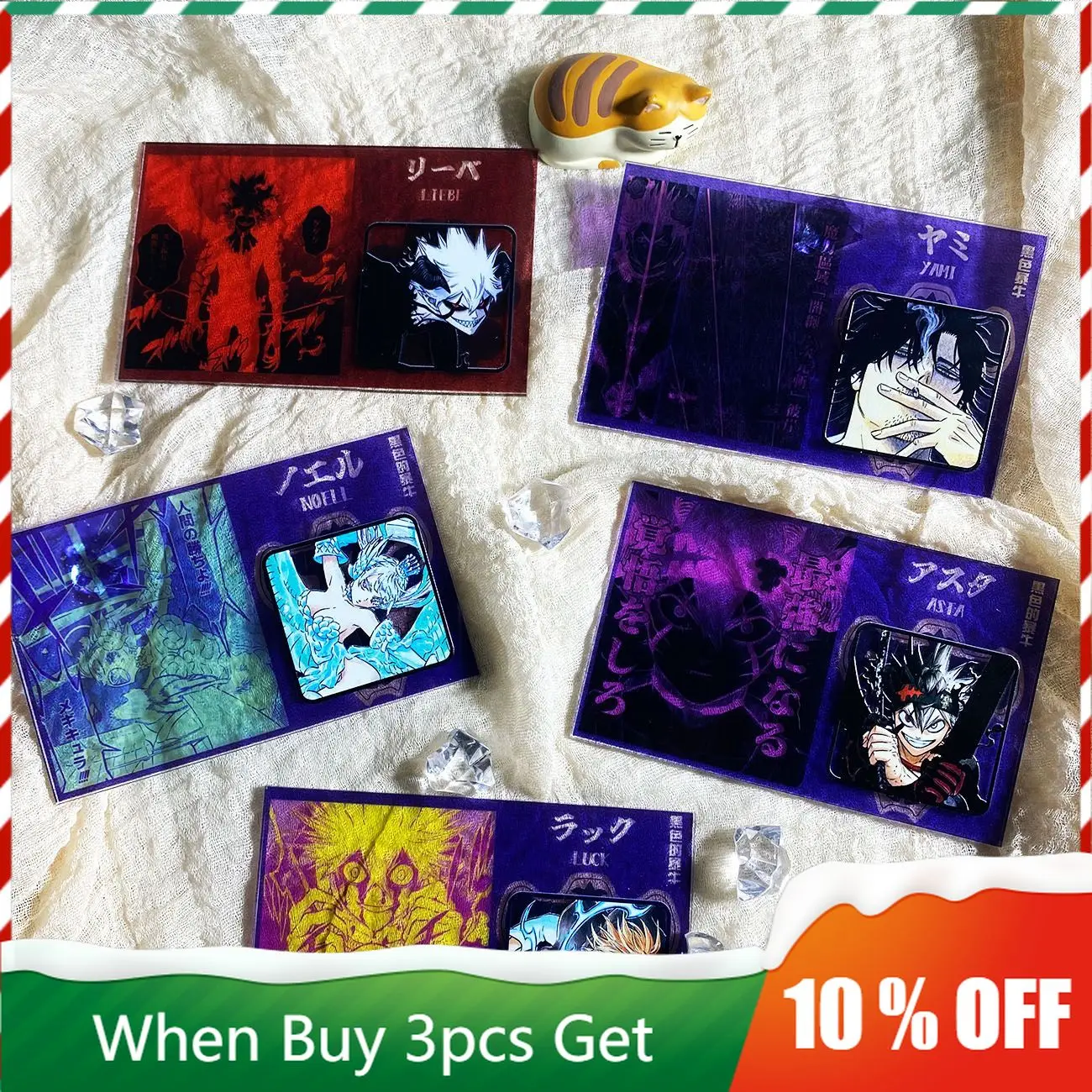 Black Clover Anime Anime Peripherals Asta Yami Nacht Zora Nero Clear Acrylic Art Card Tabletop Display Birthday Present Toys
Black Clover Anime Anime Peripherals Asta Yami Nacht Zora Nero Clear Acrylic Art Card Tabletop Display Birthday Present Toys