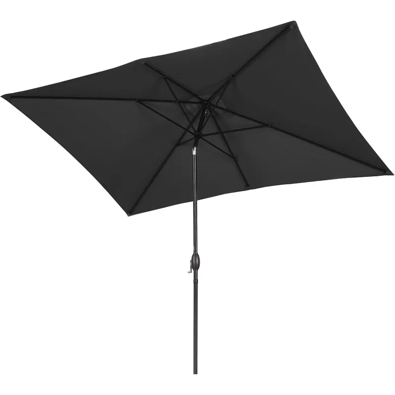 6.5 x 10 Ft Rectangular Patio Umbrella Aluminum Pole, Outdoor Table Market Umbrella with Crank, 6 Steel Ribs, Polyester Canopy
6.5 x 10 Ft Rectangular Patio Umbrella Aluminum Pole, Outdoor Table Market Umbrella with Crank, 6 Steel Ribs, Polyester Canopy