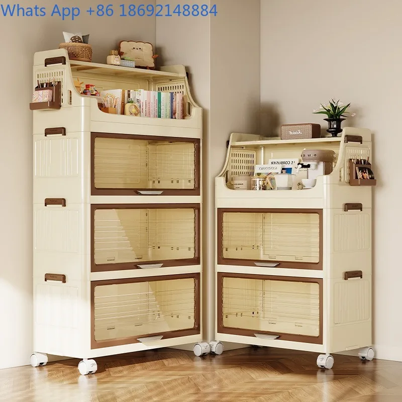 Bookshelf for Home Living Room Dustproof Book Storage Cabinet for Miscellaneous Items and Snacks Plastic Bookcase Storage
Bookshelf for Home Living Room Dustproof Book Storage Cabinet for Miscellaneous Items and Snacks Plastic Bookcase Storage