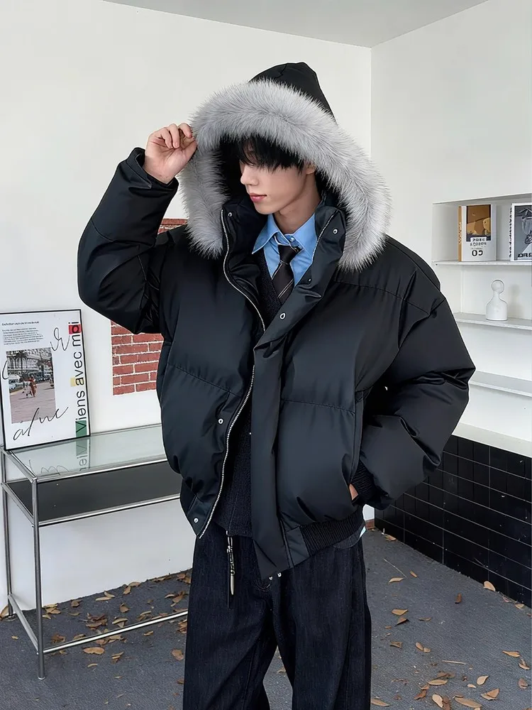 Мужское зимнее пальто Bla из искусственной кожи или хлопка с меховым воротником, повседневный модный хлопковый жилет в американском стиле
Мужское зимнее пальто Bla из искусственной кожи или хлопка с меховым воротником, повседневный модный хлопковый жилет в американском стиле