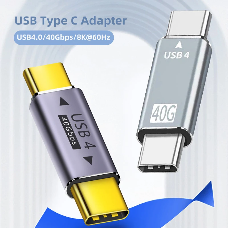 USB4.0 40Gbps USB C to C Adapter 100W 8K@60Hz Male to Female Mini Type C Extension Adapter Data Converter for Macbook Pro Air
USB4.0 40Gbps USB C to C Adapter 100W 8K@60Hz Male to Female Mini Type C Extension Adapter Data Converter for Macbook Pro Air