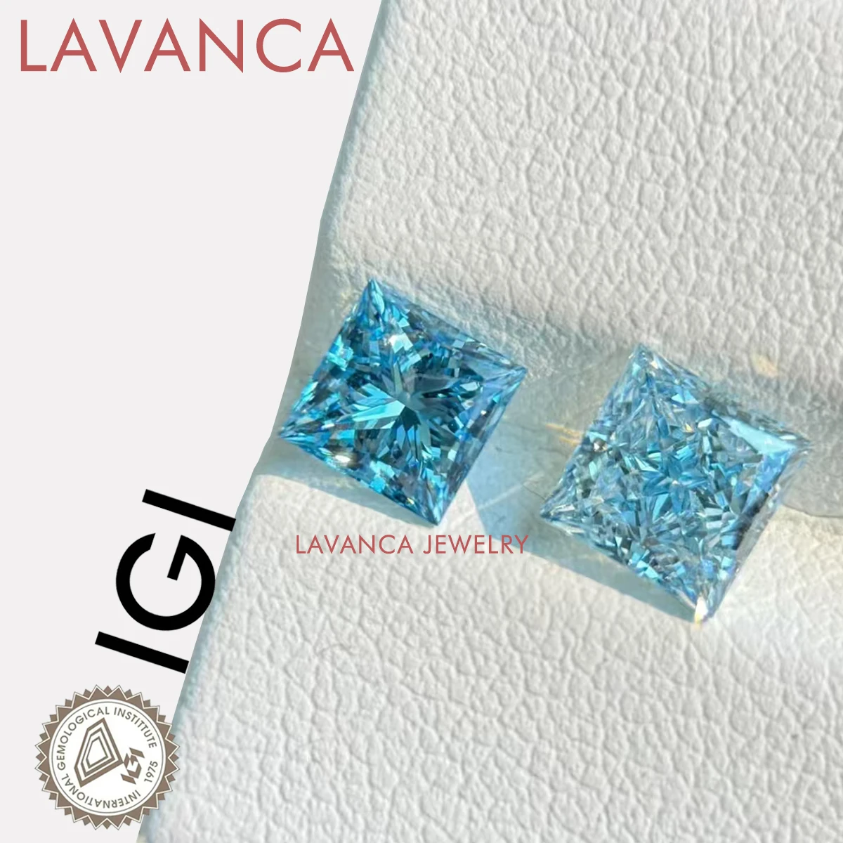Vivid Blue Princess Cut Lab Grown Diamonds IGI Certified HPHT/CVD Blue Loose Diamonds 0.5-5.0ct Excellent Synthetic Diamond 
Vivid Blue Princess Cut Lab Grown Diamonds IGI Certified HPHT/CVD Blue Loose Diamonds 0.5-5.0ct Excellent Synthetic Diamond