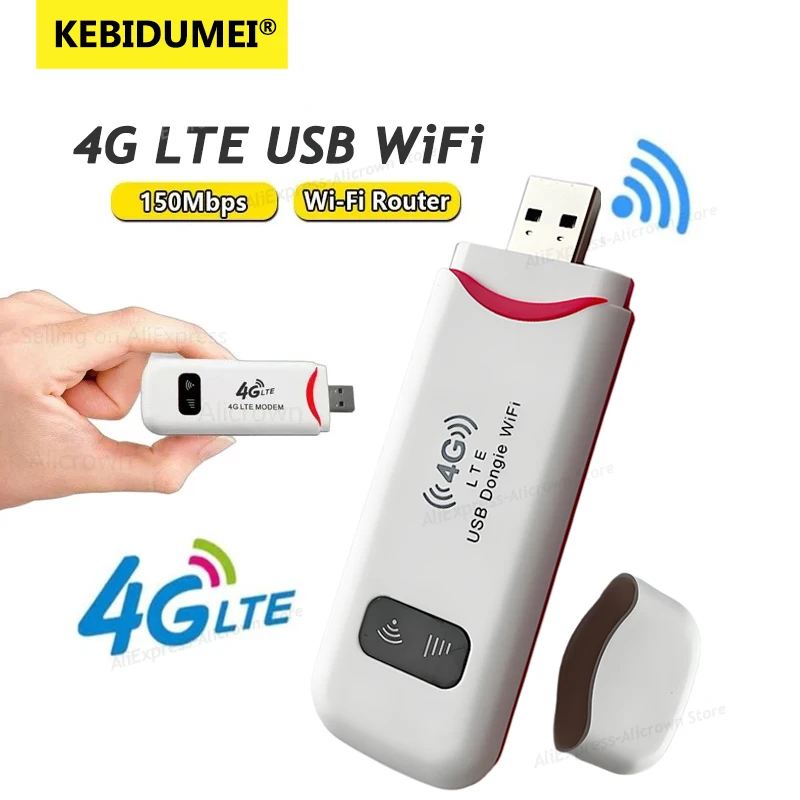 4G LTE Wireless USB Dongle Mobile Broadband 150Mbps Modem Stick 4G Sim Card Wireless Router Home Office Wireless WiFi Adapter
4G LTE Wireless USB Dongle Mobile Broadband 150Mbps Modem Stick 4G Sim Card Wireless Router Home Office Wireless WiFi Adapter