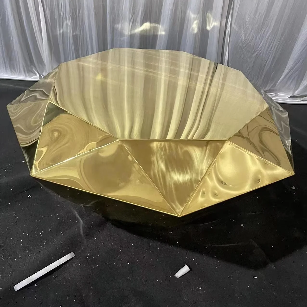 #@Gold Diamond Shape Stainless Steel Coffee Table
#@Gold Diamond Shape Stainless Steel Coffee Table