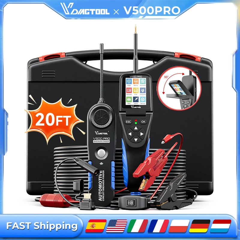 VDIAGTOOL V500PRO 2-в-1 автомобильный силовой зонд с мультиметром/осциллографом/тестом на инжекторе 9-30 В тест на разрыв напряжения цепи
VDIAGTOOL V500PRO 2-в-1 автомобильный силовой зонд с мультиметром/осциллографом/тестом на инжекторе 9-30 В тест на разрыв напряжения цепи
