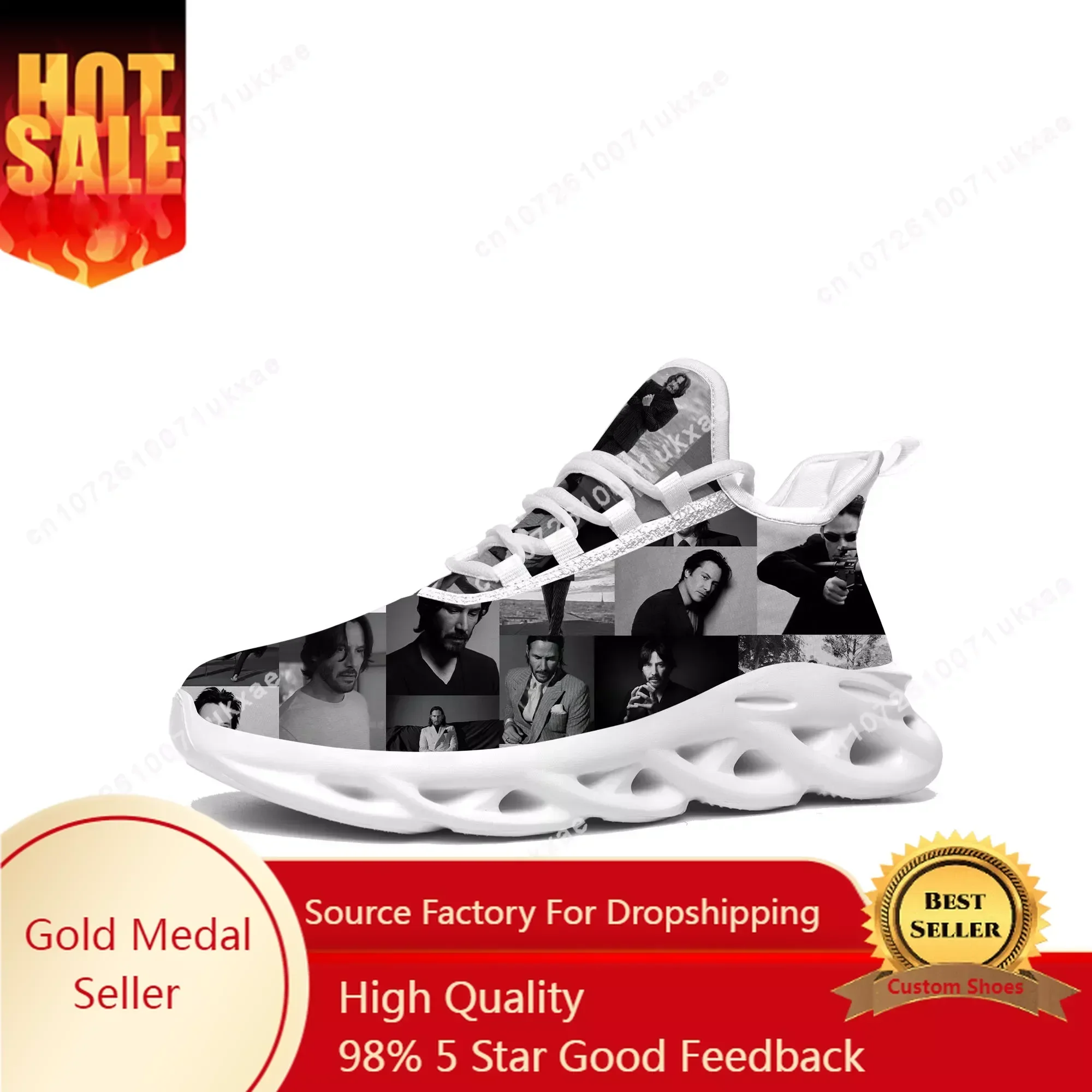 Keanu Reeves Flats Sneakers Mens Womens Sports Running Shoes High Quality Sneaker Lace Up Mesh Footwear Custom Made Shoe
Keanu Reeves Flats Sneakers Mens Womens Sports Running Shoes High Quality Sneaker Lace Up Mesh Footwear Custom Made Shoe