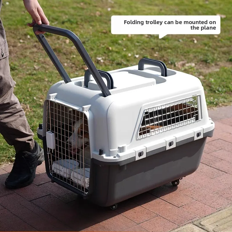Large Space Dogs Crates Airline-Friendly Travel Kennel Shipping Container Durable Plastic Pet Carrier Portable Dogs Basket
Large Space Dogs Crates Airline-Friendly Travel Kennel Shipping Container Durable Plastic Pet Carrier Portable Dogs Basket