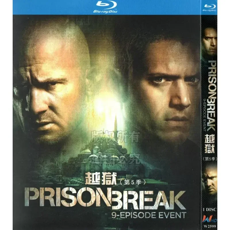American Action Thriller TV Series Prison Break Seasons 1 to 5 Blu-ray Disc Set 1080p High Definition 12 Discs
American Action Thriller TV Series Prison Break Seasons 1 to 5 Blu-ray Disc Set 1080p High Definition 12 Discs