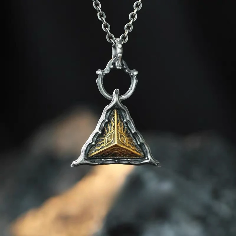 Horus Eye Devil Eye Necklace for Men,Retro Triangle Pendant Necklace Sweater Chain,Hip Hop Punk Jewelry Gifts
Horus Eye Devil Eye Necklace for Men,Retro Triangle Pendant Necklace Sweater Chain,Hip Hop Punk Jewelry Gifts