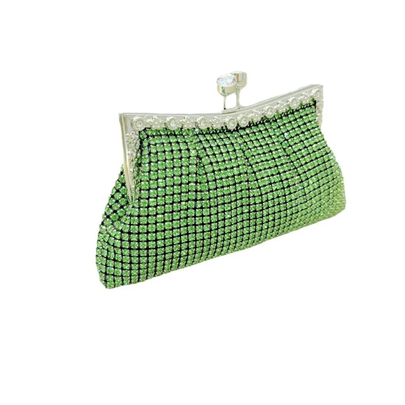 Luxurious rhinestone evening bag, diamond-encrusted clutch, trendy design party handbag for ladies
Luxurious rhinestone evening bag, diamond-encrusted clutch, trendy design party handbag for ladies