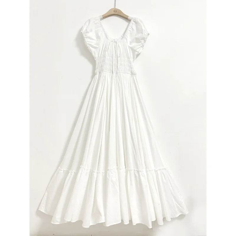 Artistic Large Hem Women's Skirt2025Summer New French Retro Waist-Cinching Slimming Strap Dress with Flared Skirt Long Dress
Artistic Large Hem Women's Skirt2025Summer New French Retro Waist-Cinching Slimming Strap Dress with Flared Skirt Long Dress