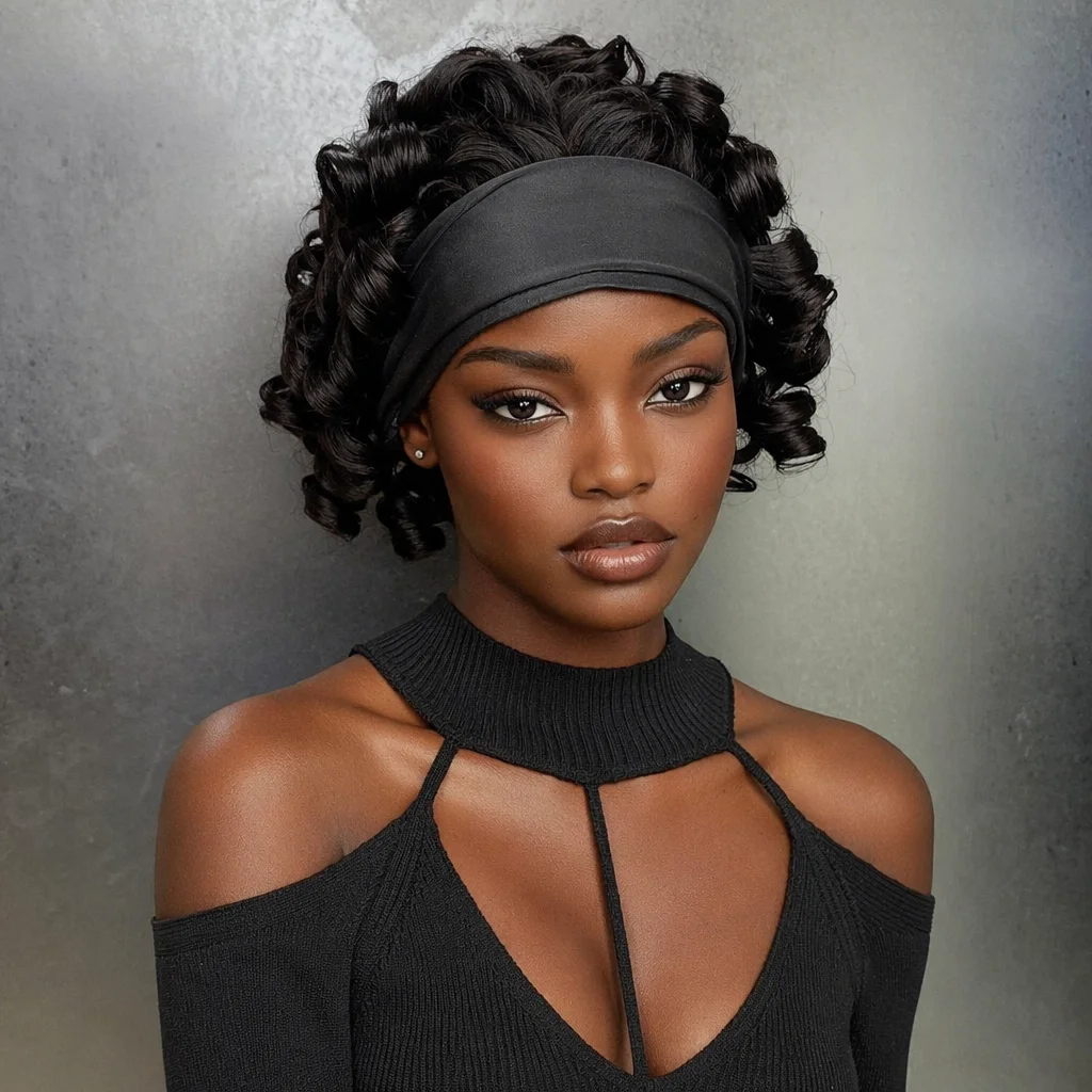 150% Density Bouncy Curly Remy Human Hair for Black Women Machine Made Headbands Wig
150% Density Bouncy Curly Remy Human Hair for Black Women Machine Made Headbands Wig