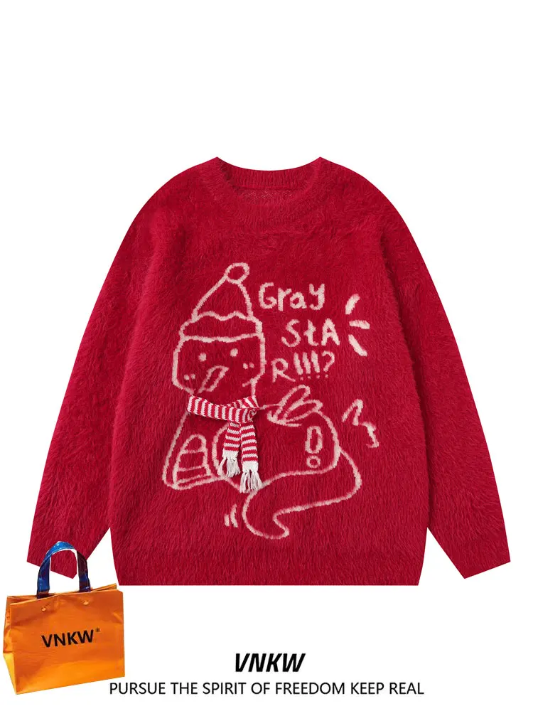 Свободный мужской вязаный свитер с изображением змеи, красный, повседневный, осенне-зимний, уличный стиль, трикотаж
Свободный мужской вязаный свитер с изображением змеи, красный, повседневный, осенне-зимний, уличный стиль, трикотаж