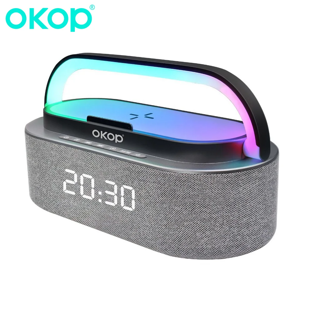 OKOP Bluetooth Speaker Clock Alarm Phone 15W Wireless Charging White Noise Portable High Tone Speaker IPX7 Waterproof Outdoo USB
OKOP Bluetooth Speaker Clock Alarm Phone 15W Wireless Charging White Noise Portable High Tone Speaker IPX7 Waterproof Outdoo USB