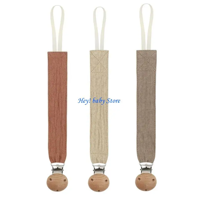 Q1FE 3pcs Cotton Wooden Pacifier Clip for Baby Girl Boy Soother Chain Holder Babies Newborn Teething Toy Shower Gift
Q1FE 3pcs Cotton Wooden Pacifier Clip for Baby Girl Boy Soother Chain Holder Babies Newborn Teething Toy Shower Gift