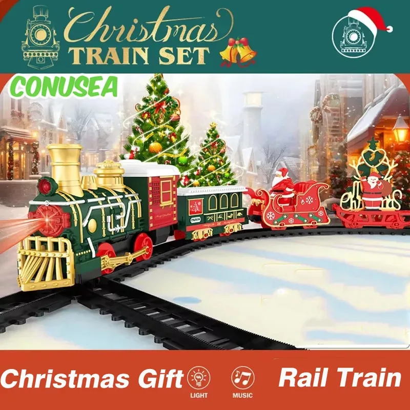 Track Cars Toys Christmas Gifts Electric Toy Train Set Children's Railway Locomotive Classic Steam Trains Car Vehicle Models Kid
Track Cars Toys Christmas Gifts Electric Toy Train Set Children's Railway Locomotive Classic Steam Trains Car Vehicle Models Kid