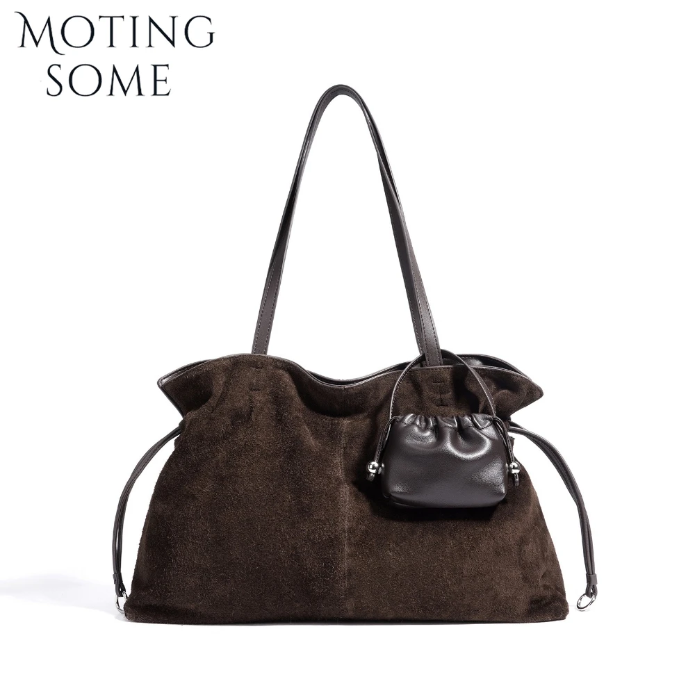 Motingsome 2025 Winter New Luxury Suede Bag Retro Frosted Texture Tote Bags Drawstring Pleated Single Shoulder Handbag
Motingsome 2025 Winter New Luxury Suede Bag Retro Frosted Texture Tote Bags Drawstring Pleated Single Shoulder Handbag