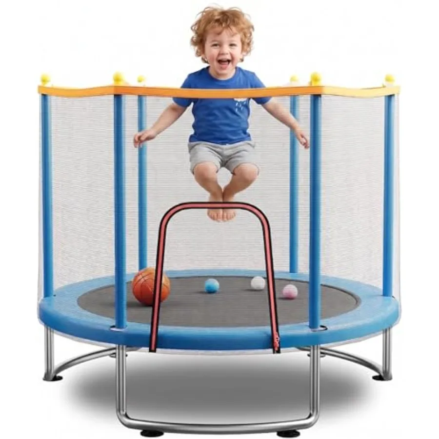 Indoor Outdoor Toddler Trampoline for Ages 1-8 Steel Frame with Rust-Proof Ring Legs, Black Safety Net, 440lbs Capacity, Adjust
Indoor Outdoor Toddler Trampoline for Ages 1-8 Steel Frame with Rust-Proof Ring Legs, Black Safety Net, 440lbs Capacity, Adjust