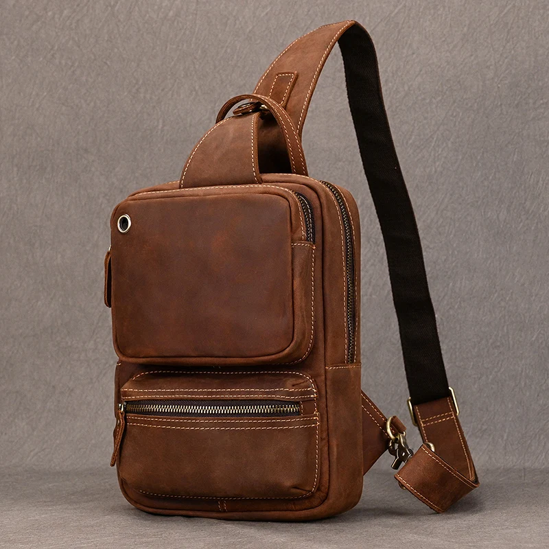 2024 New Arrivals Genuine Leather Chest Bag Large Capacity Crossbody Bag Of Men Male Chest Pack Single Shoulder Bag for Man
2024 New Arrivals Genuine Leather Chest Bag Large Capacity Crossbody Bag Of Men Male Chest Pack Single Shoulder Bag for Man