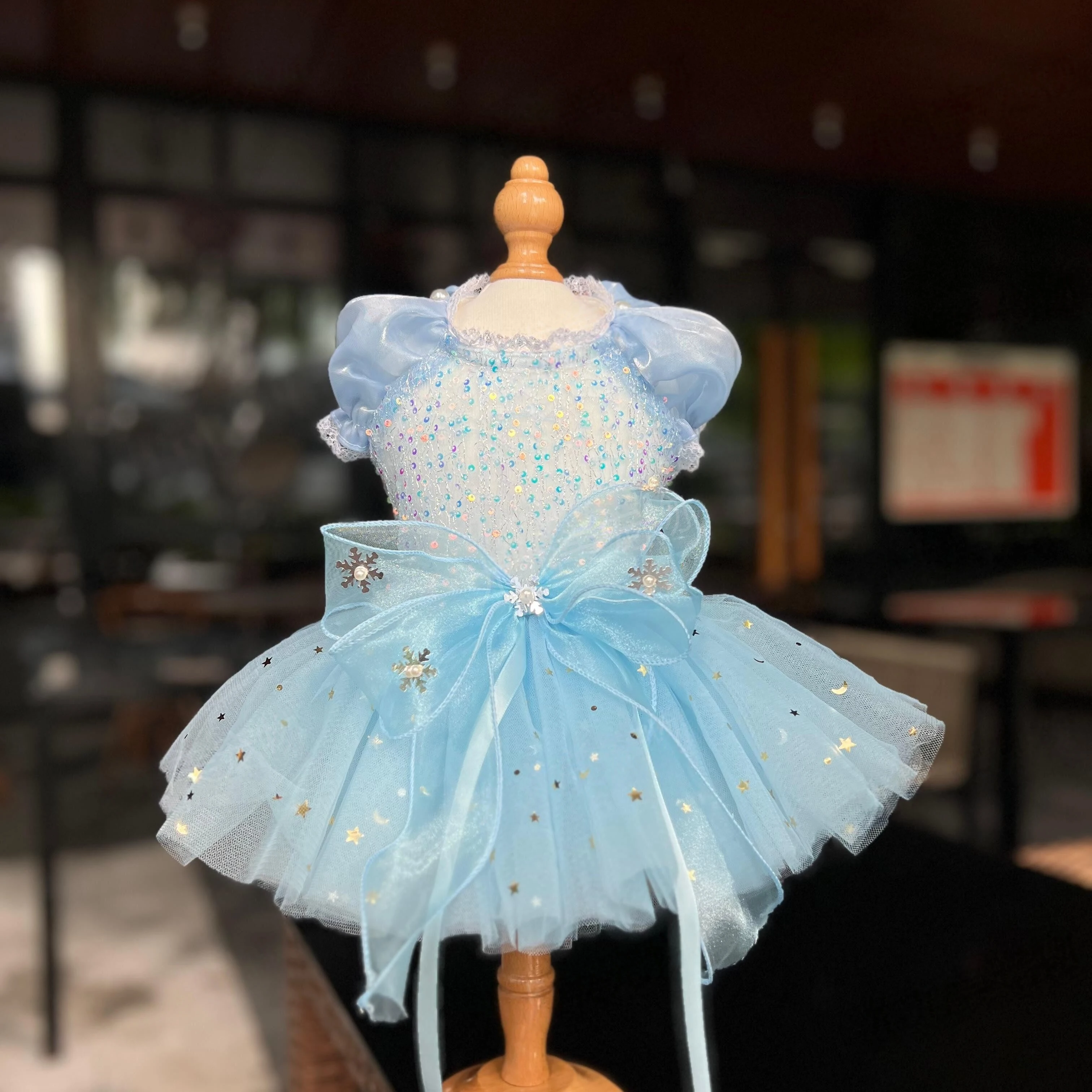 Light Blue Princess Elsa Skirts Clothing Fine Fashion Sequin Lace Bow Handmade Princess Dresses For Small Medium Dog Pet Clothes
Light Blue Princess Elsa Skirts Clothing Fine Fashion Sequin Lace Bow Handmade Princess Dresses For Small Medium Dog Pet Clothes