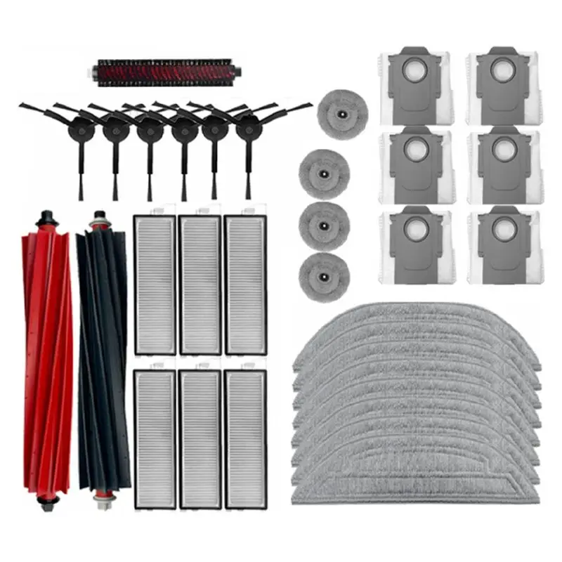 Promotion!33PCS Accessories Kit For Roborock S8 Maxv Ultra Robot Vacuum Spare Parts Main Side Brushes Mop HEPA Filters Dust Bags
Promotion!33PCS Accessories Kit For Roborock S8 Maxv Ultra Robot Vacuum Spare Parts Main Side Brushes Mop HEPA Filters Dust Bags