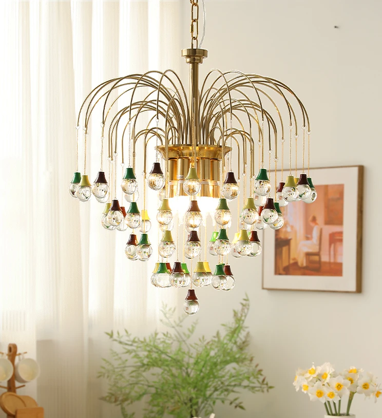Chandelier American style water drop restaurant crystal glass room bedroom romantic lighting fixtures
Chandelier American style water drop restaurant crystal glass room bedroom romantic lighting fixtures