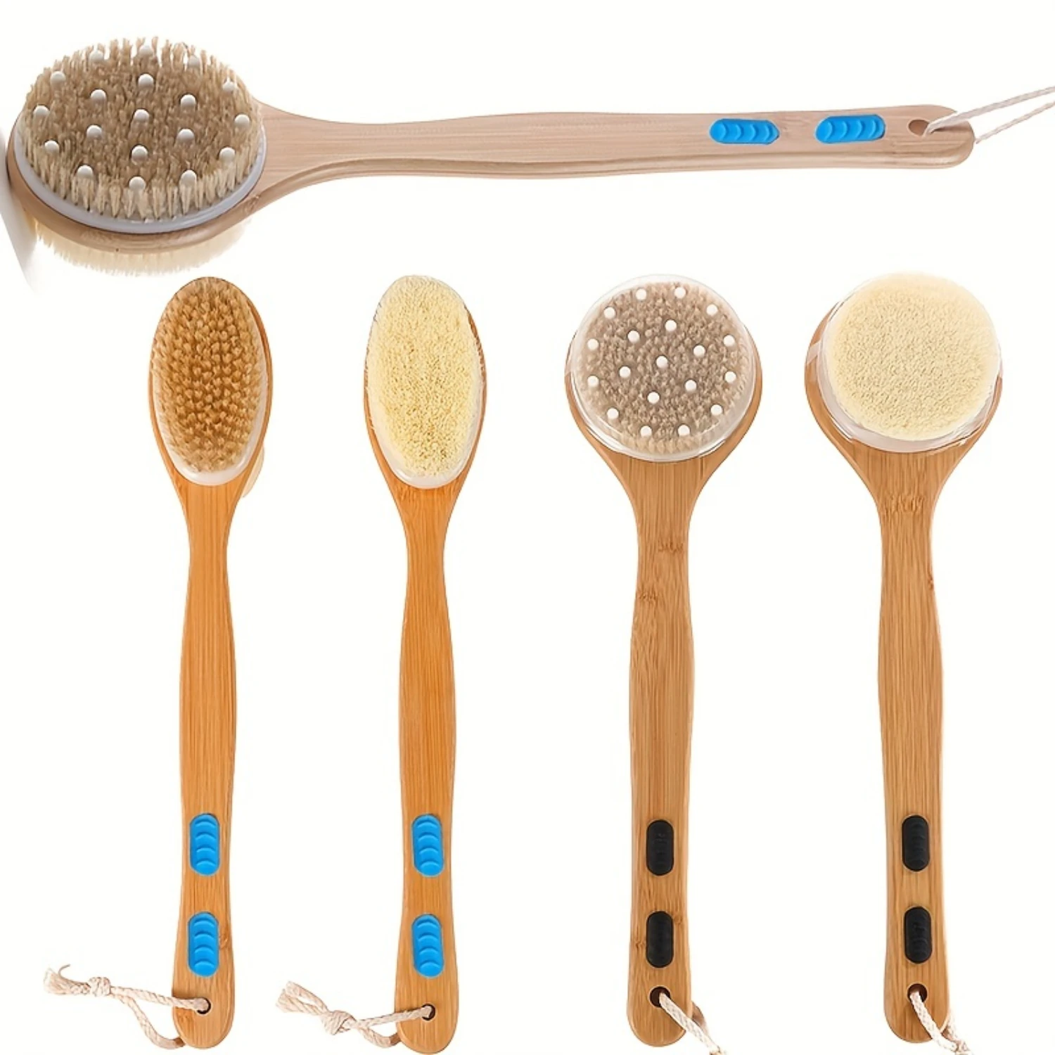 Long Shower Brush With Soft And Stiff Bristles, Dual-Sided Long Handle Back Scrubber, Body Exfoliator For Wet Or Dry Brushing, 1
Long Shower Brush With Soft And Stiff Bristles, Dual-Sided Long Handle Back Scrubber, Body Exfoliator For Wet Or Dry Brushing, 1