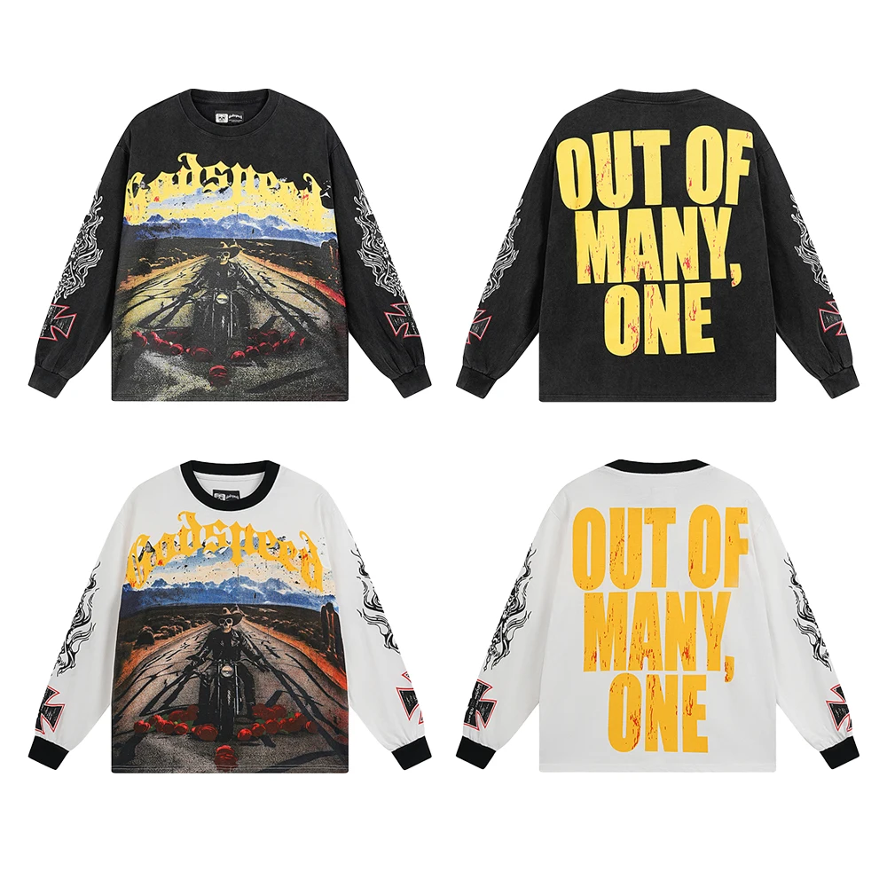 New Long Sleeved T-shirt for Men Y2k Skull Raider Godspeed Cotton Printing Graphic T Shirts Casual Men's Clothing Daily Clothing
New Long Sleeved T-shirt for Men Y2k Skull Raider Godspeed Cotton Printing Graphic T Shirts Casual Men's Clothing Daily Clothing