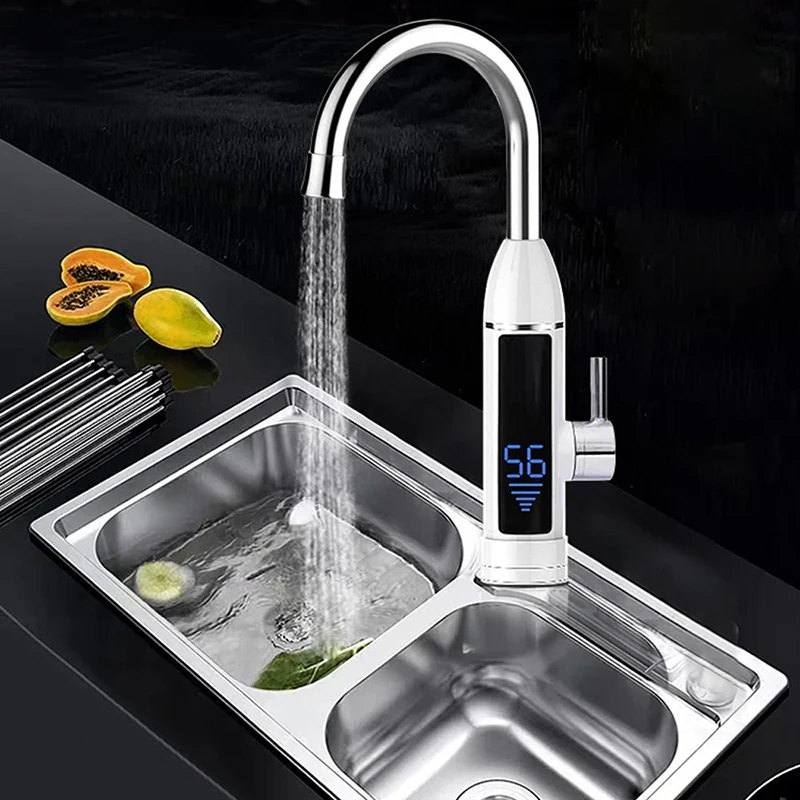 Электрический водопроводный кран 3000 Вт, цифровой дисплей температуры, проточный водонагреватель, кран, быстрый нагрев, кран для кухонной мойки
Электрический водопроводный кран 3000 Вт, цифровой дисплей температуры, проточный водонагреватель, кран, быстрый нагрев, кран для кухонной мойки