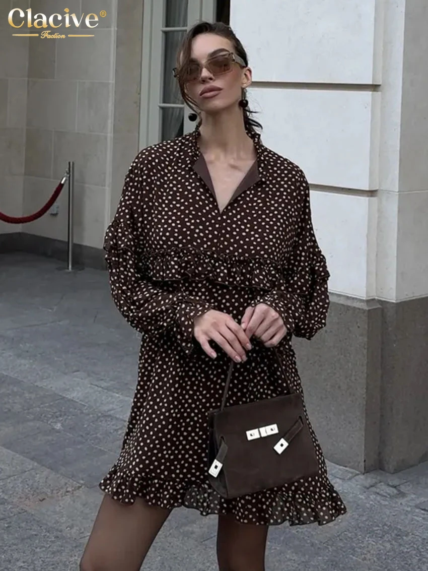 Clacive Fashion Loose Print Women's Dress 2025 Casual V-Neck Long Sleeve Mini Dresses Ladies Elegant Classic Ruffle Female Dress
Clacive Fashion Loose Print Women's Dress 2025 Casual V-Neck Long Sleeve Mini Dresses Ladies Elegant Classic Ruffle Female Dress