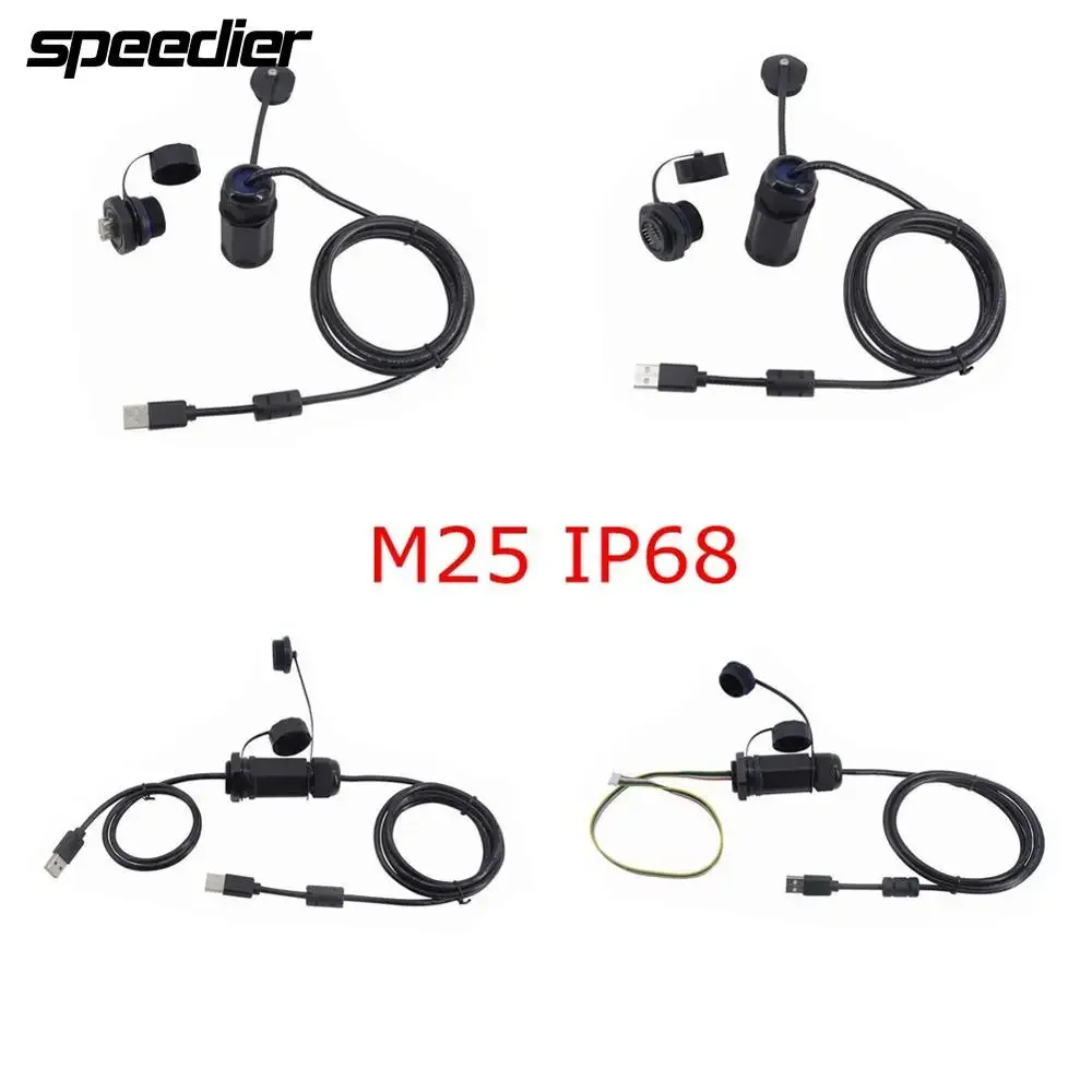 USB 2.0 Водонепроницаемая авиационная розетка A Женский M25 для крепления на панели к 5-контактному XHP Тип B Женский Мужской IP68 Водонепроницаемый кабельный разъем
USB 2.0 Водонепроницаемая авиационная розетка A Женский M25 для крепления на панели к 5-контактному XHP Тип B Женский Мужской IP68 Водонепроницаемый кабельный разъем