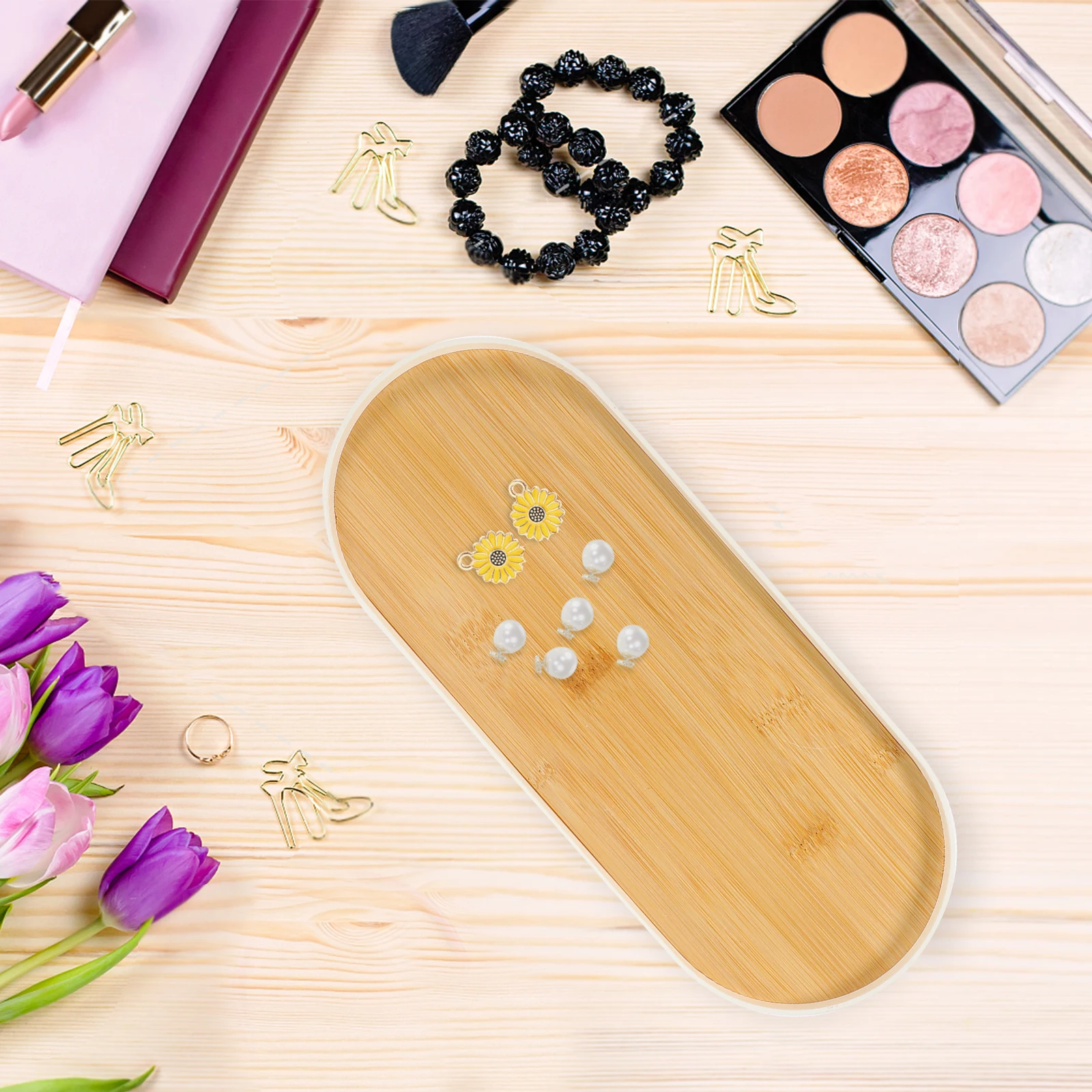 Japanese Storage Tray Bamboo Makeup Organizer Perfume Holder Cosmetics Plate Multi-function Desktop Display Tray Space-saving
Japanese Storage Tray Bamboo Makeup Organizer Perfume Holder Cosmetics Plate Multi-function Desktop Display Tray Space-saving