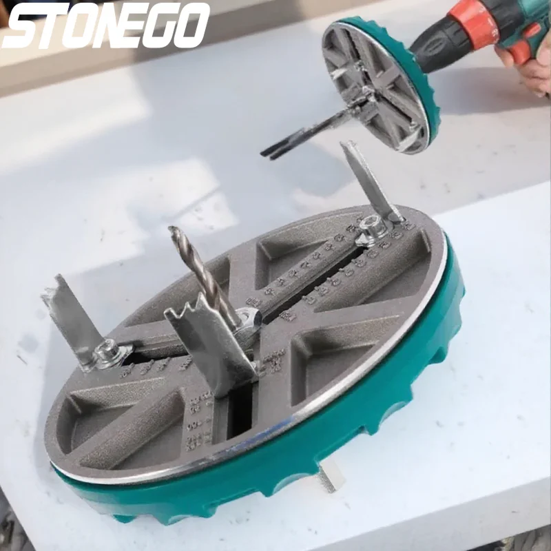 Adjustable Universal Woodworking Hole Opener Plank Plasterboard Plastic Aluminum Hole Punching Tool Drill
Adjustable Universal Woodworking Hole Opener Plank Plasterboard Plastic Aluminum Hole Punching Tool Drill