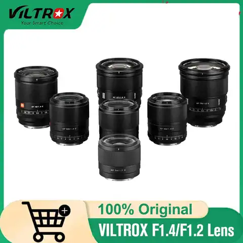 VILTROX 23 มม.33 มม.56 มม.13 มม.F1.4 27 มม.75 มม.f1.2 APS-C Auto Focus เลนส์กล้องสําหรับ Fujifilm X Sony E Nikon Z Mount เลนส์