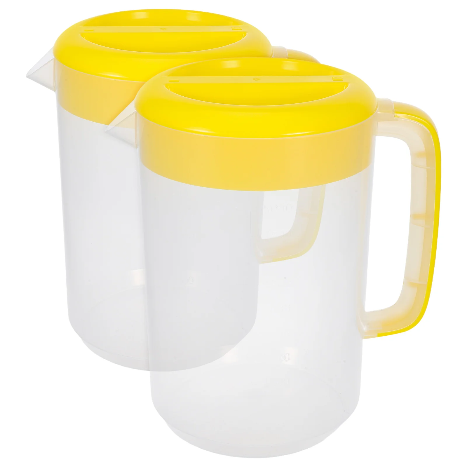 2Pcs Plastic Water Pitchers Large Capacity Thick Durable Lid Spill Proof for Camping Juice Tea Storage Pitcher 
2Pcs Plastic Water Pitchers Large Capacity Thick Durable Lid Spill Proof for Camping Juice Tea Storage Pitcher